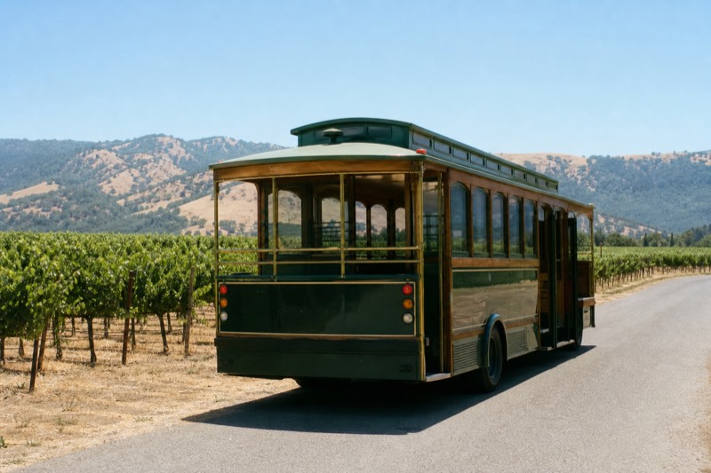 Napa Valley: Wine Tasting by Open-Air Trolley & Lunch
